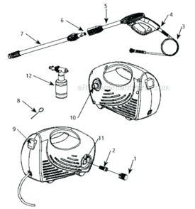 Part Location Diagram of PM350100SV Campbell Hausfeld Swivel Adapter